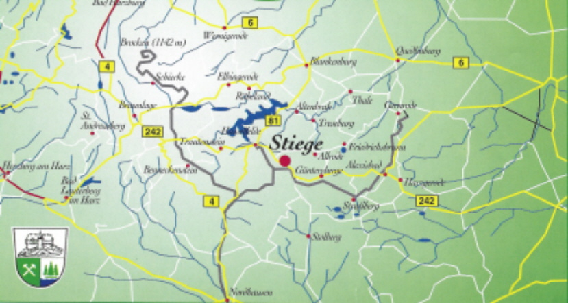 Anreise nach Stiege